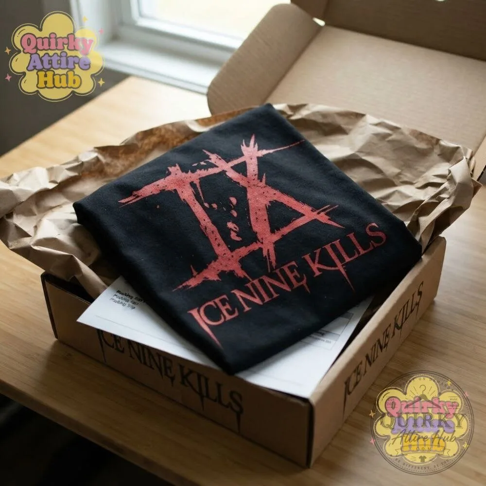 Drake Ice Nine Kills IX Logo T-Shirt Black Distressed Graphic Tee 16 Drake Ice Nine Kills IX Logo T-Shirt Black Distressed Graphic Tee