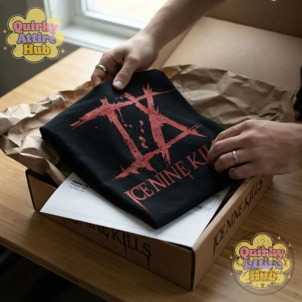 Drake Ice Nine Kills IX Logo T-Shirt Black Distressed Graphic Tee 19 Drake Ice Nine Kills IX Logo T-Shirt Black Distressed Graphic Tee