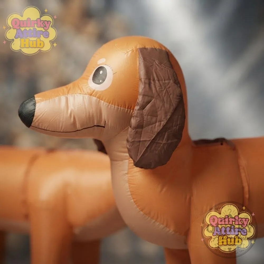 Inflatable Dachshund Costume for Couples Funny Halloween Duo Costume 19 Inflatable Dachshund Costume for Couples Funny Halloween Duo Costume