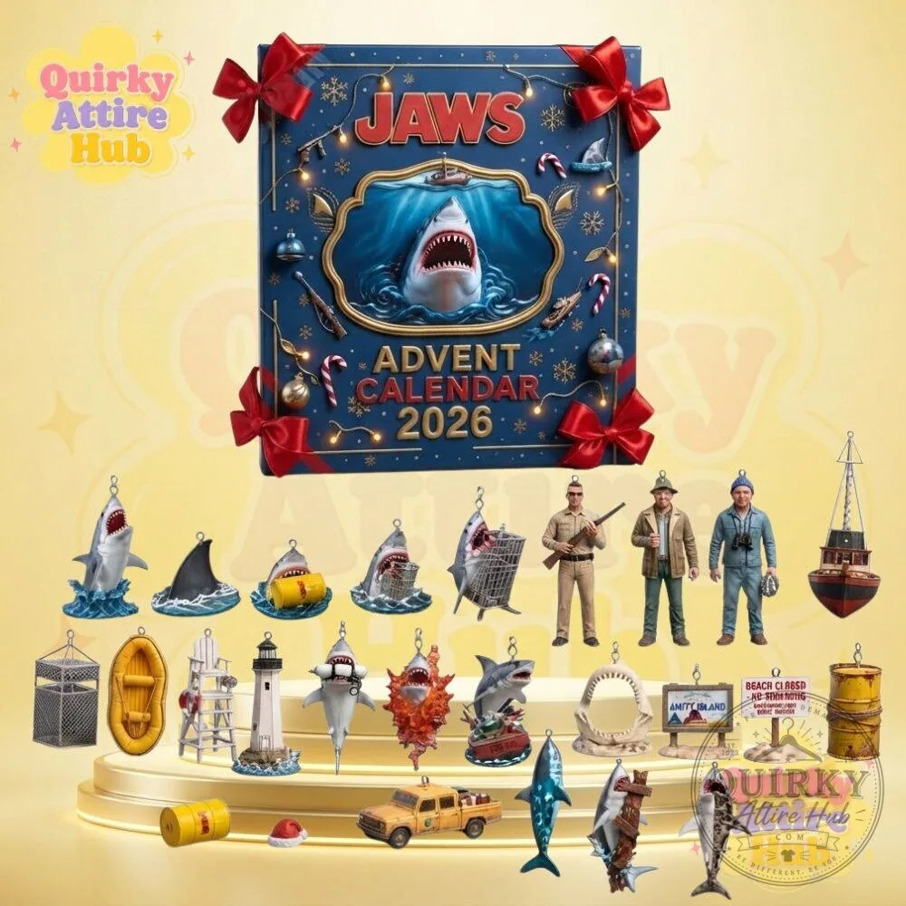 Jaws 2026 Advent Calendar 24-Collectible Movie-Themed Ornaments & Miniatures