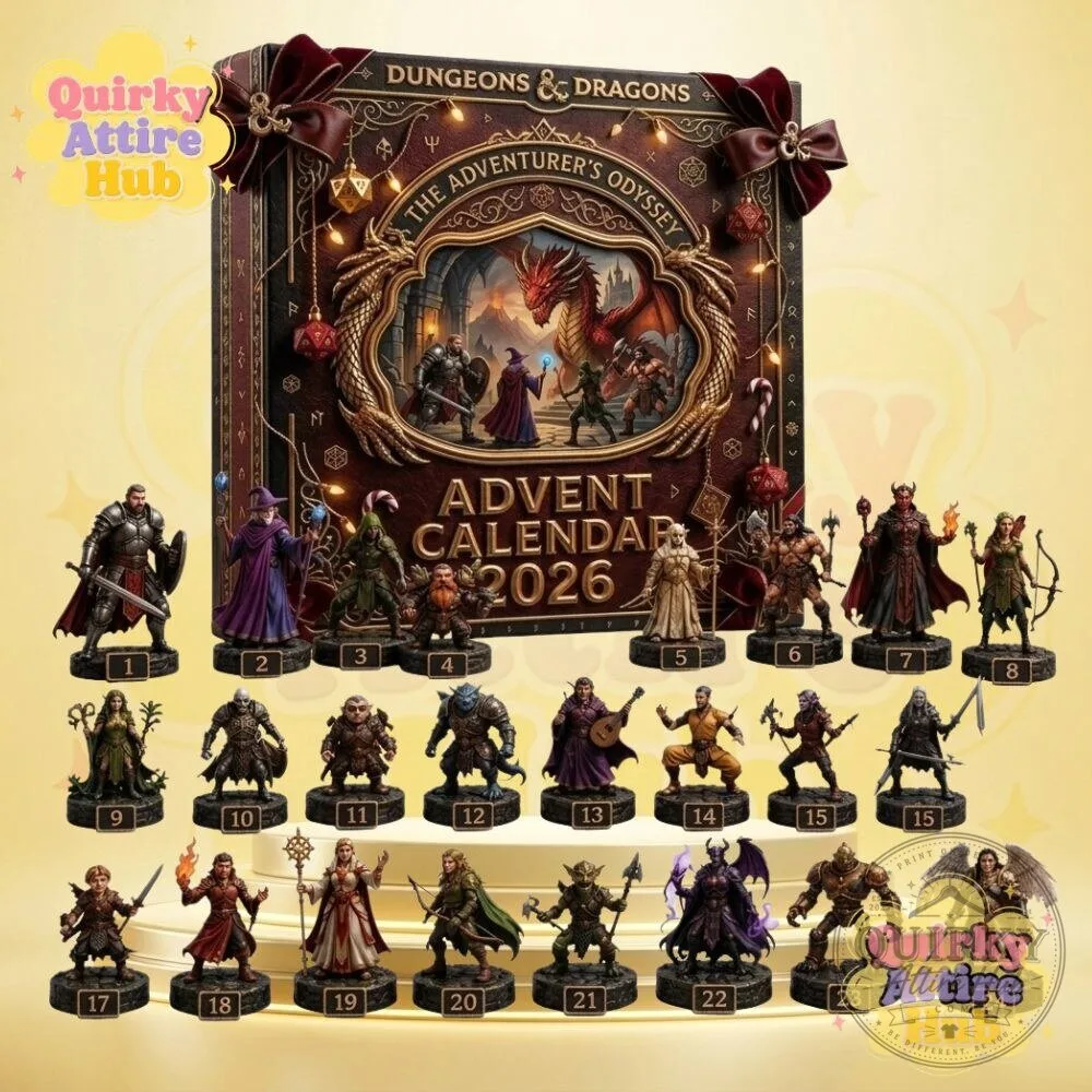 Dungeons & Dragons The Adventurers Odyssey Advent Calendar 2026 3D Red Dragon Fantasy