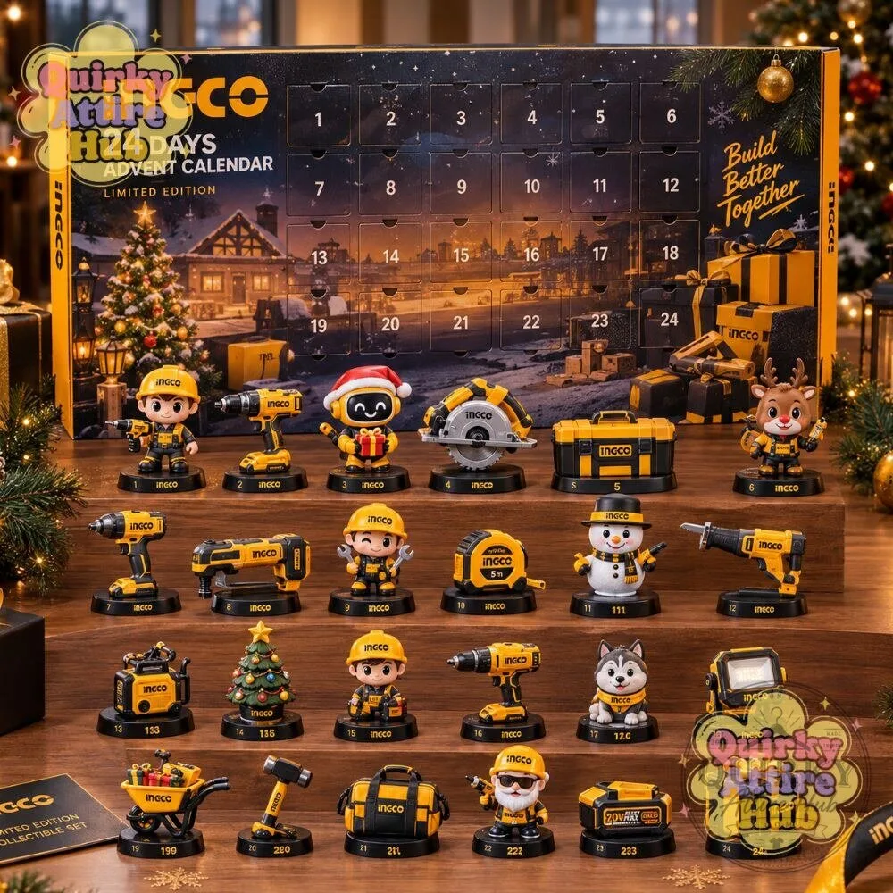 "Top 2026 Advent Calendars: Tools, Fortnite, Dia de Muertos, Shoes" 19 INGCO Tools 24-Day Advent Calendar Household & Giftable Tool Set