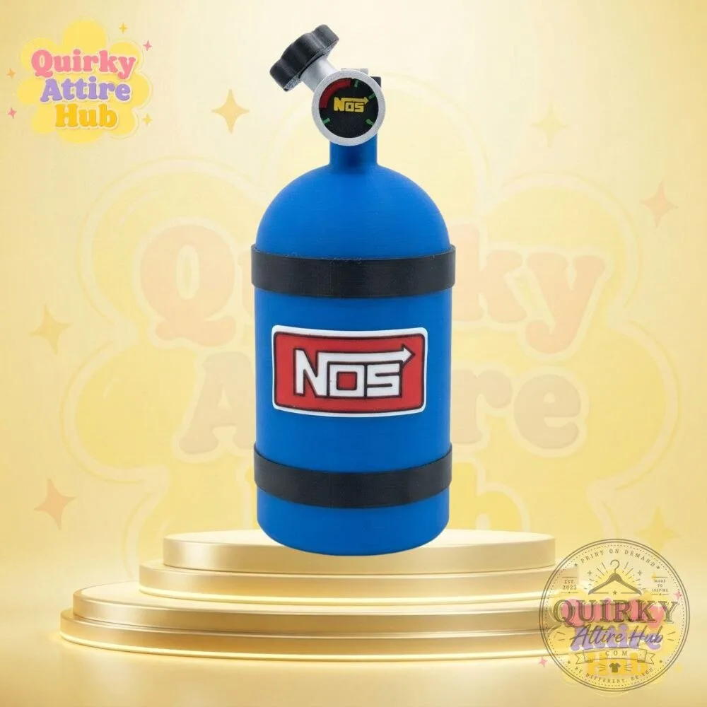 Fast & Furious Blue NOS Nitrous Bottle Style Novelty Drink Tumbler