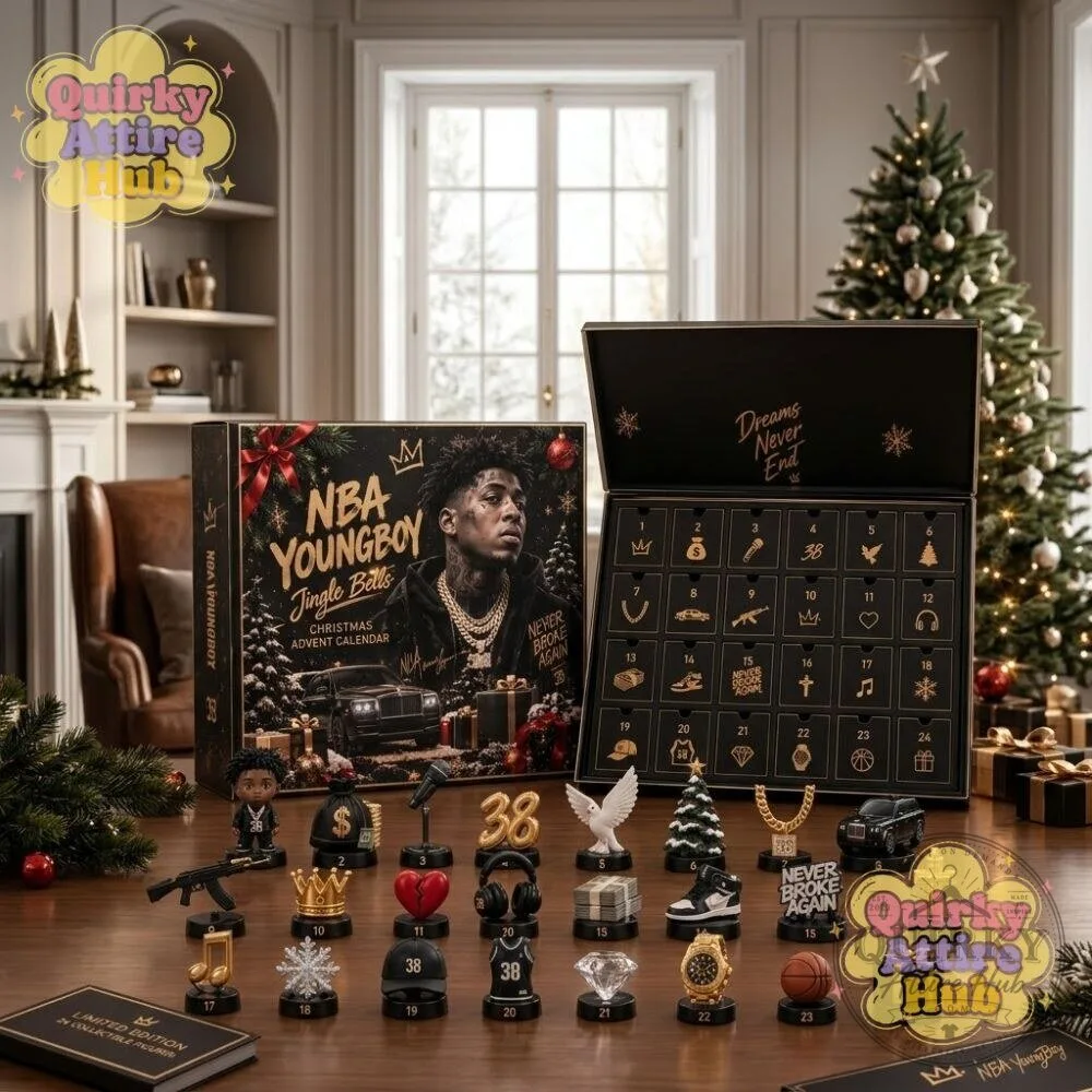 NBA YoungBoy Jingle Bells Christmas 24-Day Advent Calendar 24 NBA YoungBoy Jingle Bells Christmas 24-Day Advent Calendar