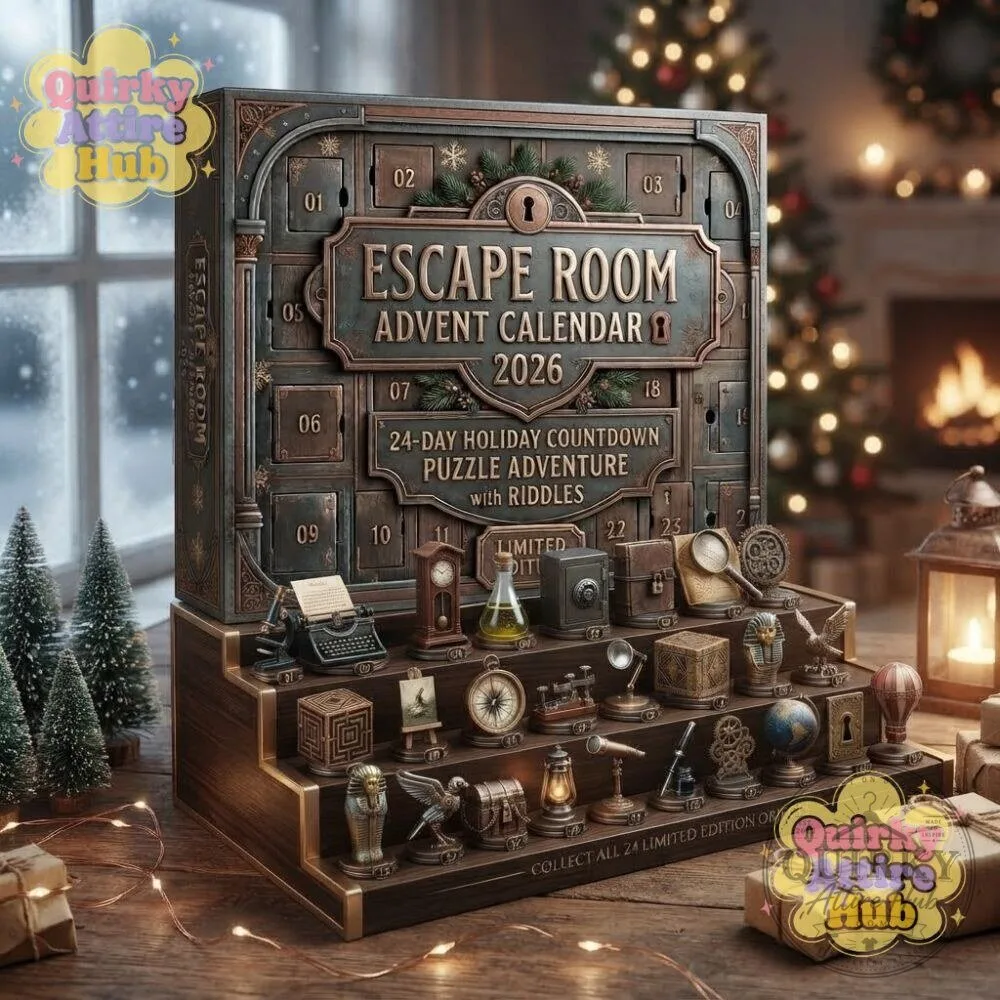 Escape Room Advent Calendar 2026 24-Day Holiday Countdown Puzzle Adventure with Riddles